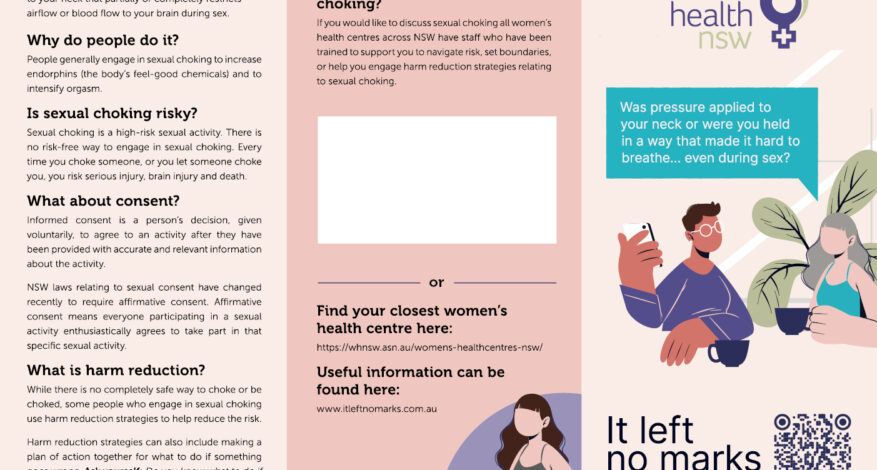 It Left No Marks: Brochure for women